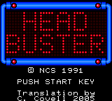 Head Buster (english translation) Title Screen